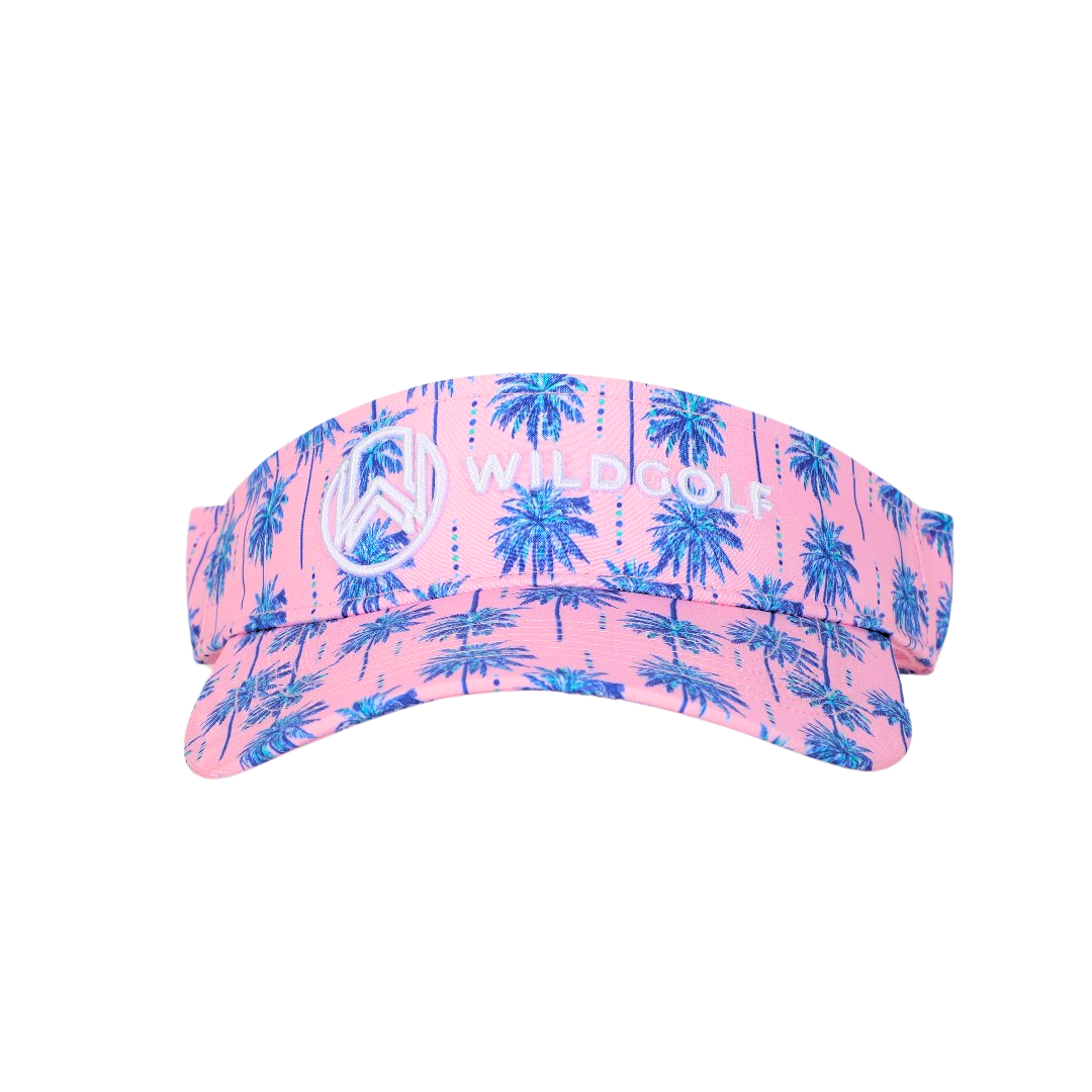 Wild Golf Visor - PINK PALM