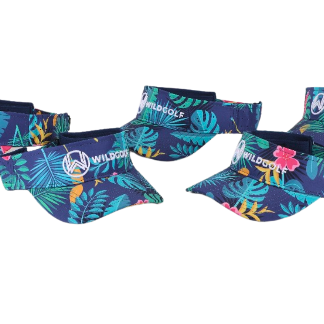 Wild Golf Visor - BLUE TROPICAL