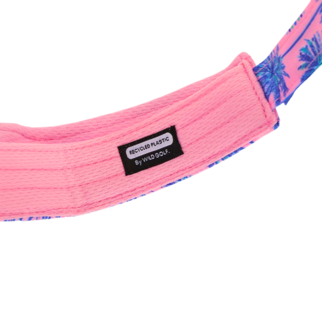 Wild Golf Visor - PINK PALM