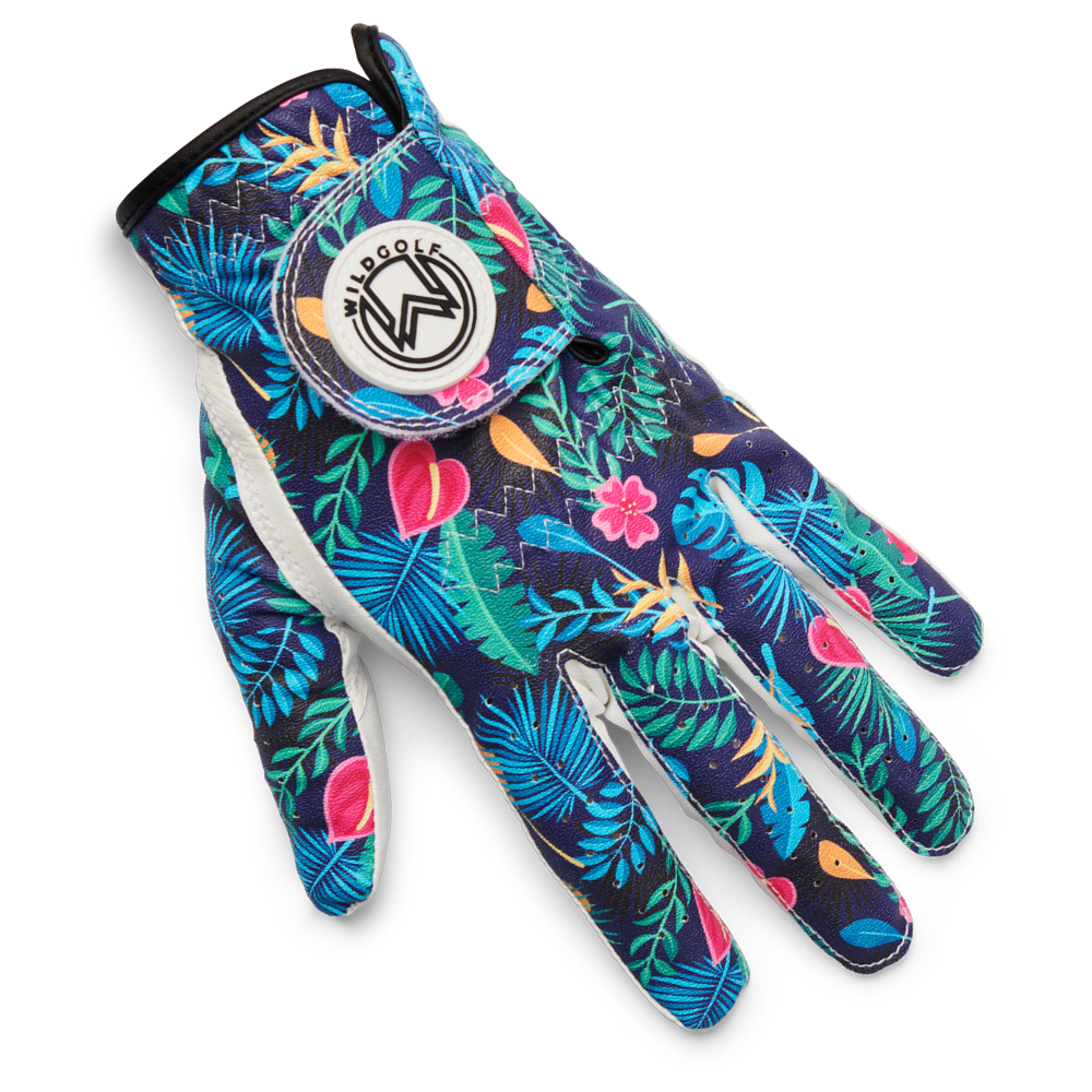 Wild Golf Glove - BLUE TROPICAL