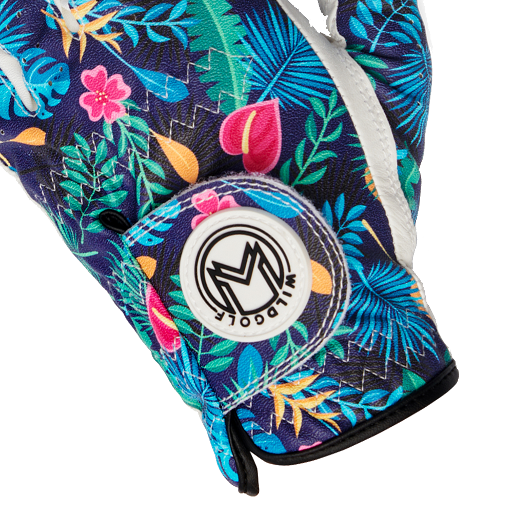 Wild Golf Glove - BLUE TROPICAL