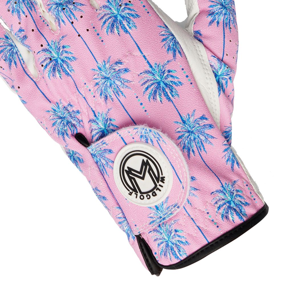 Wild Golf Glove - PINK PALM